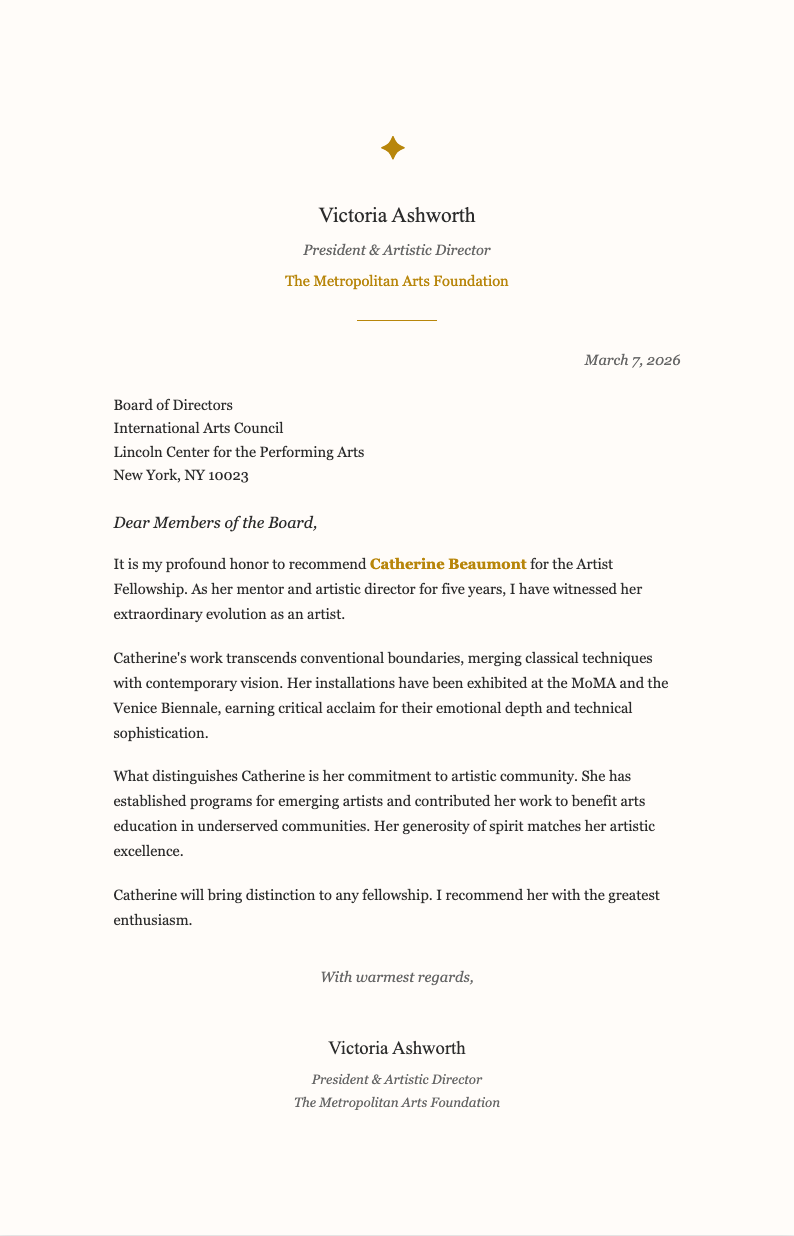 Gold elegant recommendation